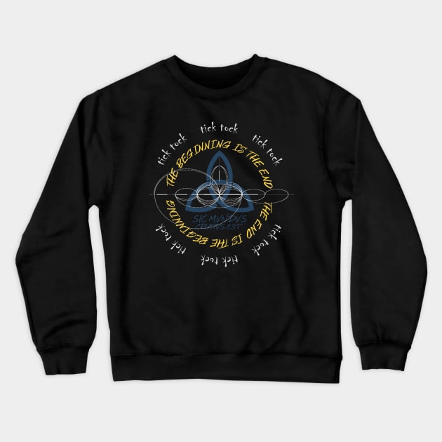 Dark Sic Mundus Crewneck Sweatshirt by debonaart